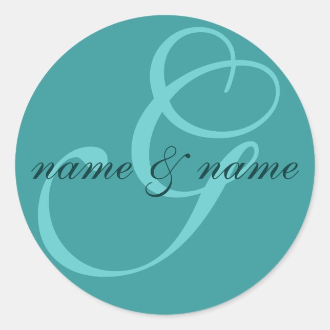 G monogram label - personalize first names (Front)
