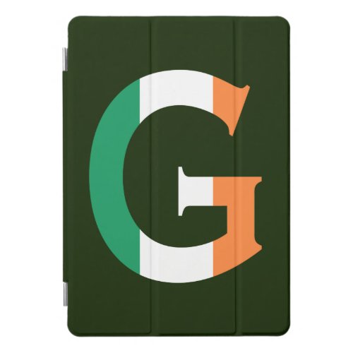 G Monogram overlaid on Irish Flag ipacn iPad Pro Cover