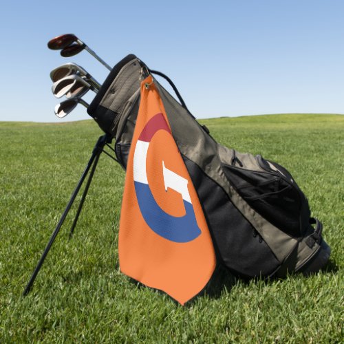 G Monogram overlaid on NLD Flag on or gtcn Golf Towel