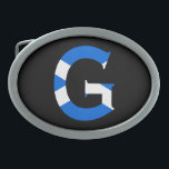 G Monogram overlaid on Scottish Flag bbcnt Belt Buckle<br><div class="desc">G Monogram overlaid on Scottish Flag Belt Buckle

Design © Trinkets and Things 2017 - AHP Design. All Rights Reserved.

030417</div>