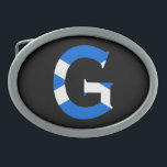G Monogram overlaid on Scottish Flag bbcnt Belt Buckle<br><div class="desc">G Monogram overlaid on Scottish Flag Belt Buckle

Design © Trinkets and Things 2017 - AHP Design. All Rights Reserved.

030417</div>