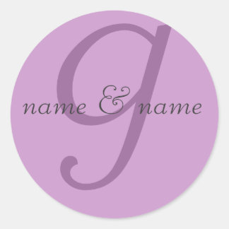 "g" monogram sticker
