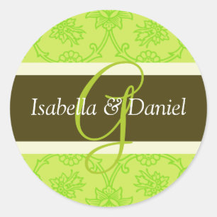 G Monograms For Wedding Invitation Seals