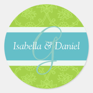 G Monograms For Wedding Invitation Seals