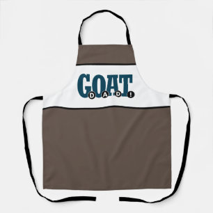 "G.O.A.T. DAD!" For Dad Graphic Print Apron