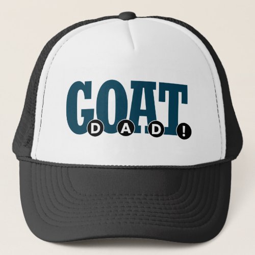 GOAT DAD For Dad Graphic Print Trucker Hat
