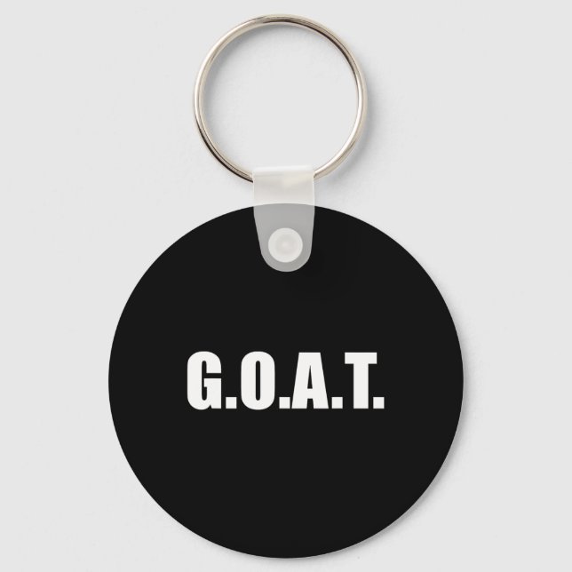 G.o.a.t Greatest Of All Time  Keychain (Front)
