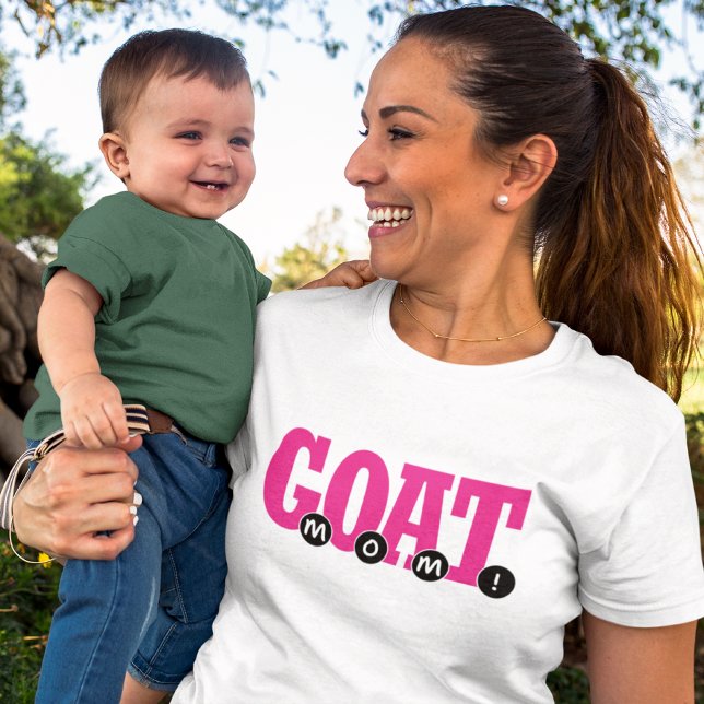 G.O.A.T. MOM! - Cute For Mom Graphic Print T-Shirt (Creator Uploaded)