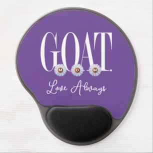 "G.O.A.T. MOM" With Daisies Art Gel Mouse Pad