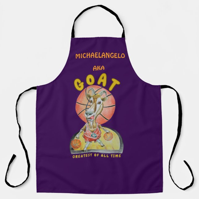 G O A T Personalized Apron (Front)