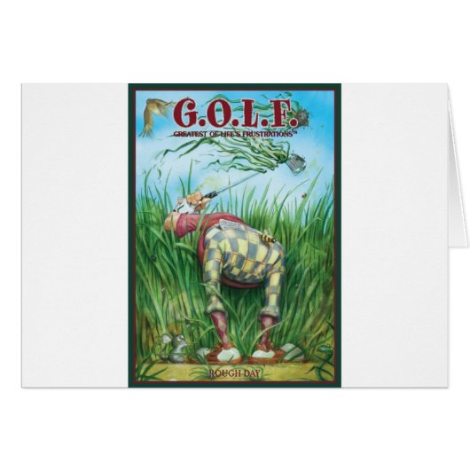 G.O.L.F GREATEST OF LIFE'S FRUSTRATIONS CARDS (Front Horizontal)