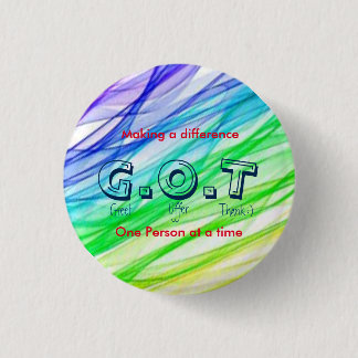 "G.O.T" customer service? Pinback Button