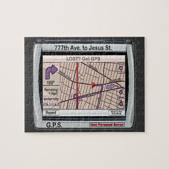 G.P.S. God Personal Savior Jigsaw Puzzle (Horizontal)