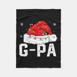 G-pa Claus Funny Xmas Family Matching Grandpa Chri Fleece Blanket