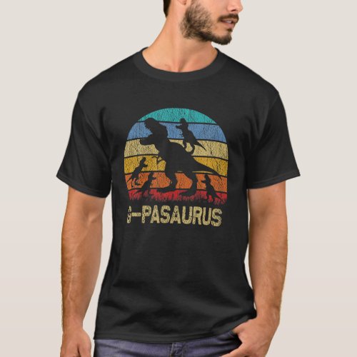 G_Pa Dinosaur T Rex G_Pasaurus 4 Kids Family Match T_Shirt