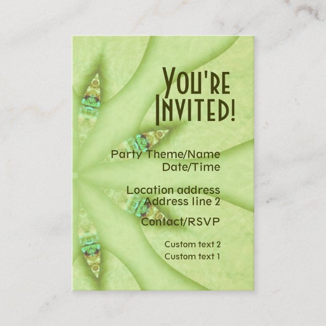 G- Party Invite Card (Front)