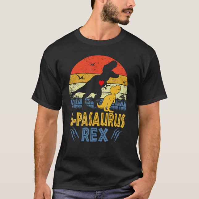 G Pasaurus Rex Dinosaur G Pa Saurus Family Matchin T-Shirt (Front)