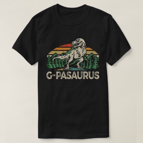 G_Pawsaurus Dinosaur Grandpa Saurus Fathers Day T_Shirt