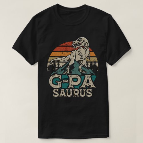 G_Pawsaurus Dinosaur Grandpa Saurus Fathers Day T_Shirt