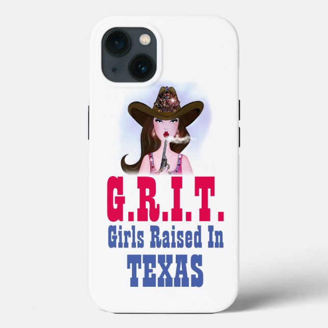G.R.I.T. - Girls Raised In Texas!  Case-Mate iPhone Case (Back)