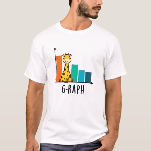 G_raph Funny Giraffe Graph Pun  T_Shirt