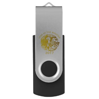 G Rooster Chinese Custom Year Zodiac Monogram Usb Flash Drive by The_Roosters_Wishes at Zazzle