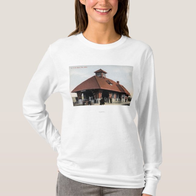 G T & R Railroad Depot T-Shirt (Front)