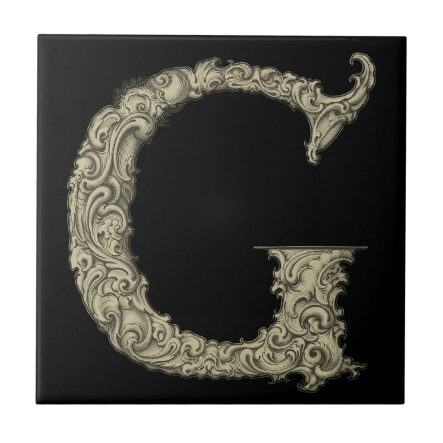 G - The Falck Alphabet (Golden) Tile (Front)