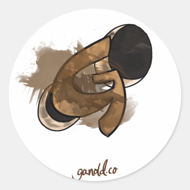 "G" the Sticker! Classic Round Sticker (Front)