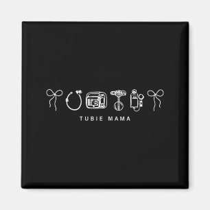 G-Tube Awareness Coquette Bow Tubie Mom Feeding Magnet