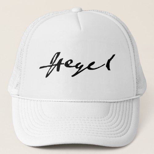 G W F Hegel Trucker Hat