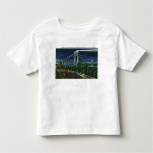 G. Washington Bridge, Hudson at Night Toddler T-shirt