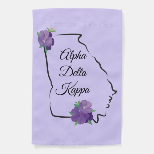 GA Alpha Delta Kappa Garden Flag spelled out
