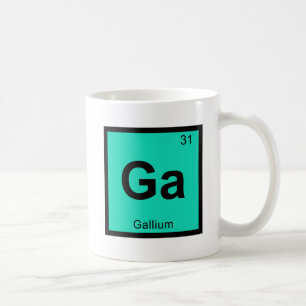 Ga - Gallium Chemistry Periodic Table Symbol Coffee Mug