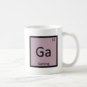 Ga - Gaming Games Chemistry Periodic Table Symbol Coffee Mug