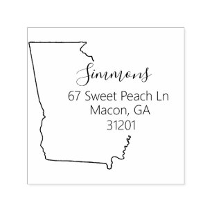 GA State of Georgia Return Address Stamp