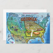 GA USA Map Card (Front/Back)
