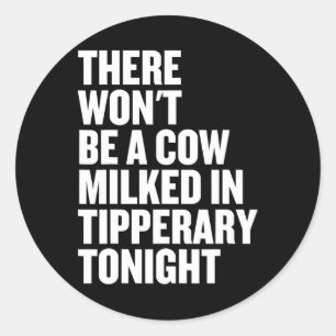 Gaa Tipperary Irish Hurling - Ireland Tee Shirts Classic Round Sticker