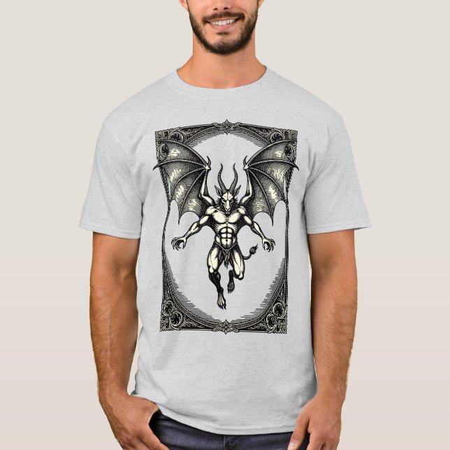 Gaap Gothic Goetic Guardian in Motion T-Shirt (Front)