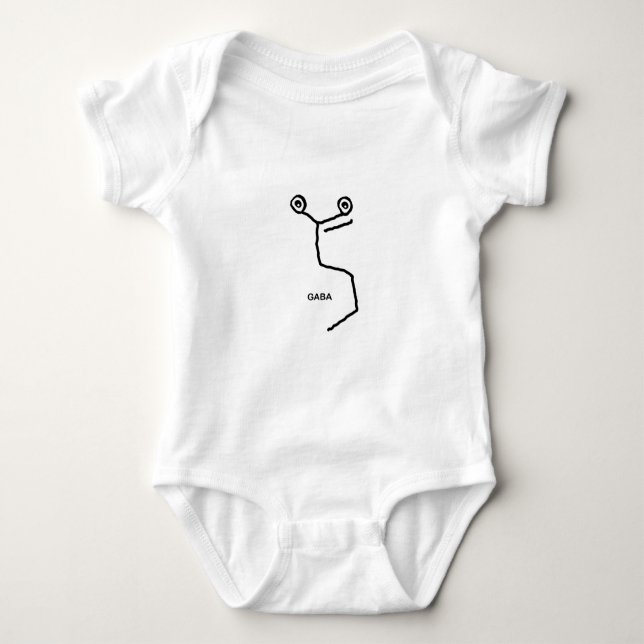 GABA Neurotransmitter Baby Bodysuit (Front)