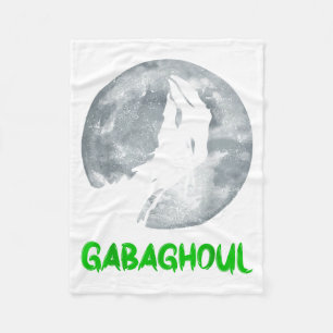 Gabaghoul Funny Hand Moon Bigfoot Santa Christmas Fleece Blanket