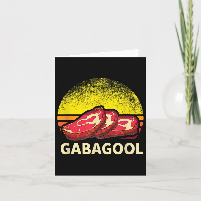 Gabagool Cacola Meat Lover New Jersey Italian Gift Card (Front)