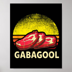 Gabagool Cacola Meat Lover New Jersey Italian Gift Poster