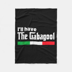 Gabagool Italy For Italians Cacola Nj New Jersey Fleece Blanket