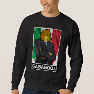 Gabagool Shiba Dog Man Italian Slang Gabagool Sweatshirt