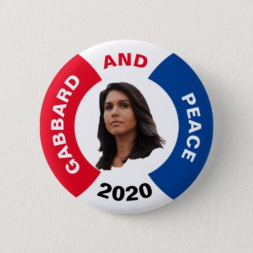 Gabbard and Peace 2020 Button