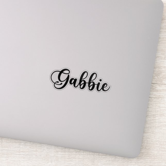 Gabbie Name - Handwritten Calligraphy Sticker (Detail)