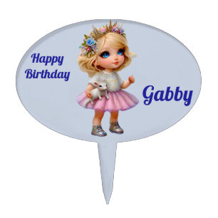 GABBY ~ EASTER CAKE PICK ~ Sweet Girl ~