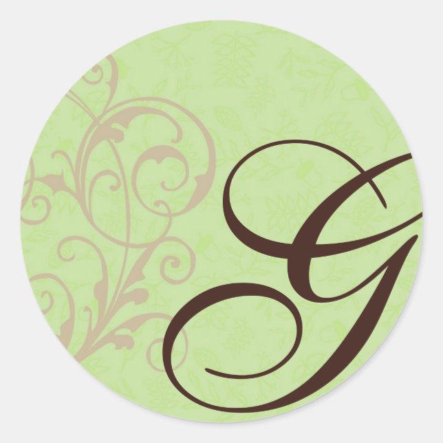 Gabby Monogram Sticker (Front)