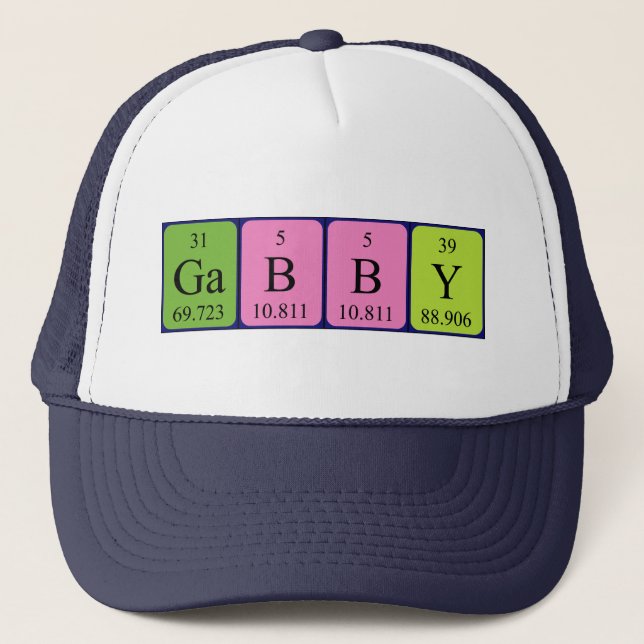 Gabby periodic table name hat (Front)